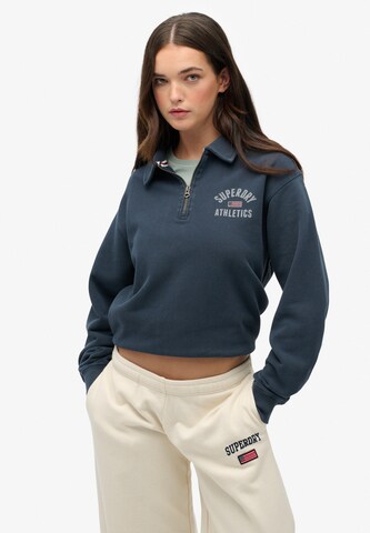 Sweat-shirt Superdry en bleu : devant