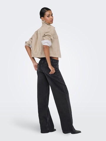 ONLY Wide leg Jeans 'ONLHope' in Zwart
