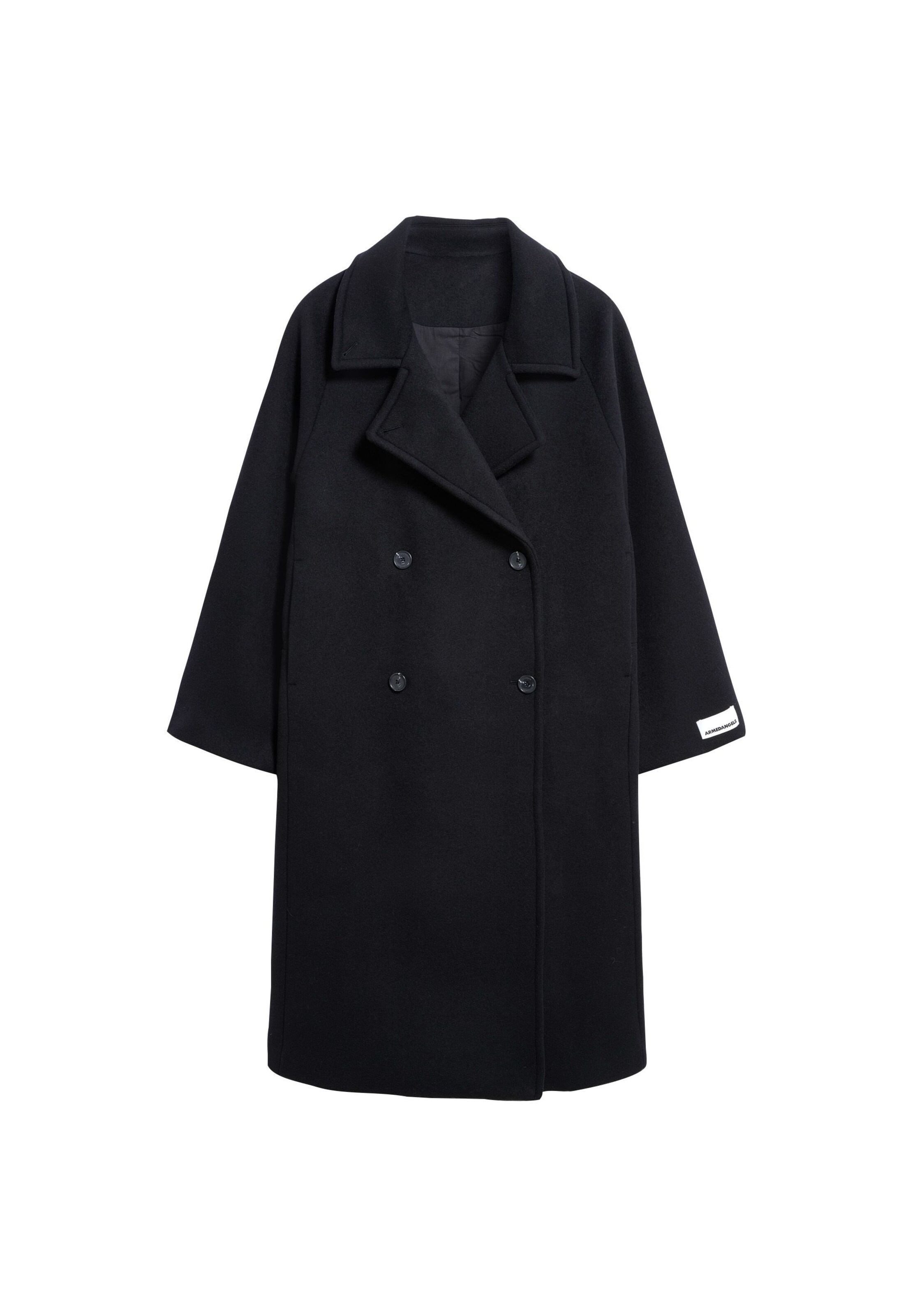ARMEDANGELS Mantel in Schwarz: Vorderseite