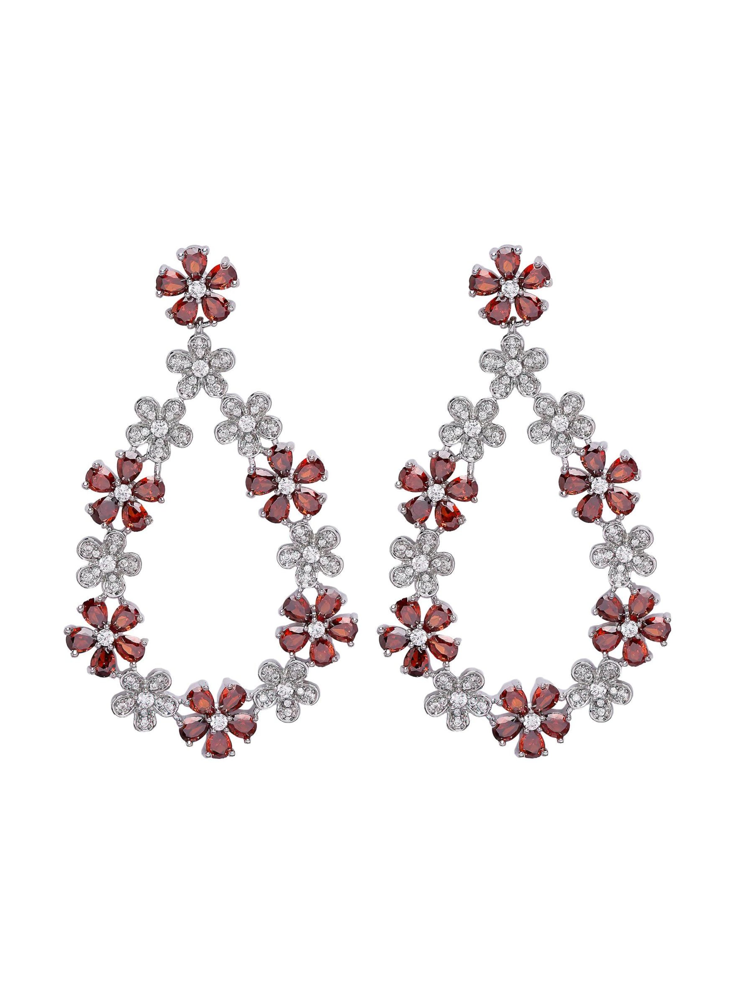 AVANT-GARDE PARIS Earrings 'Patriciaya' in Red: front