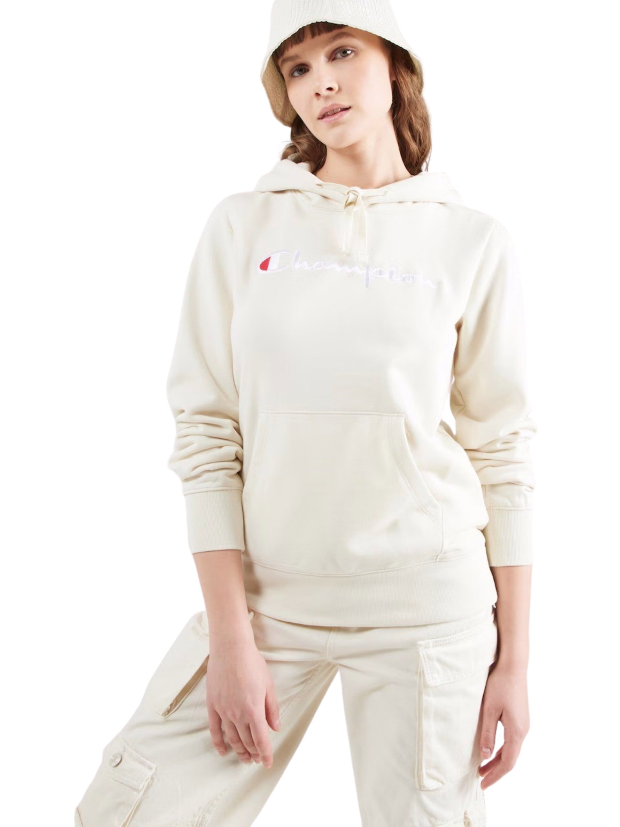 Champion Authentic Athletic Apparel Sweatshirt i hvid: forside