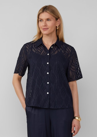 s.Oliver BLACK LABEL Blouse in Blauw: voorkant