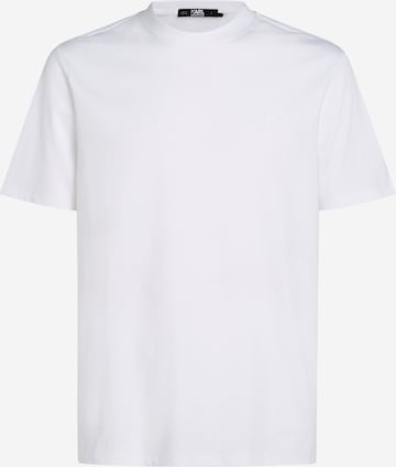 T-Shirt 'Kameo' Karl Lagerfeld en blanc : devant