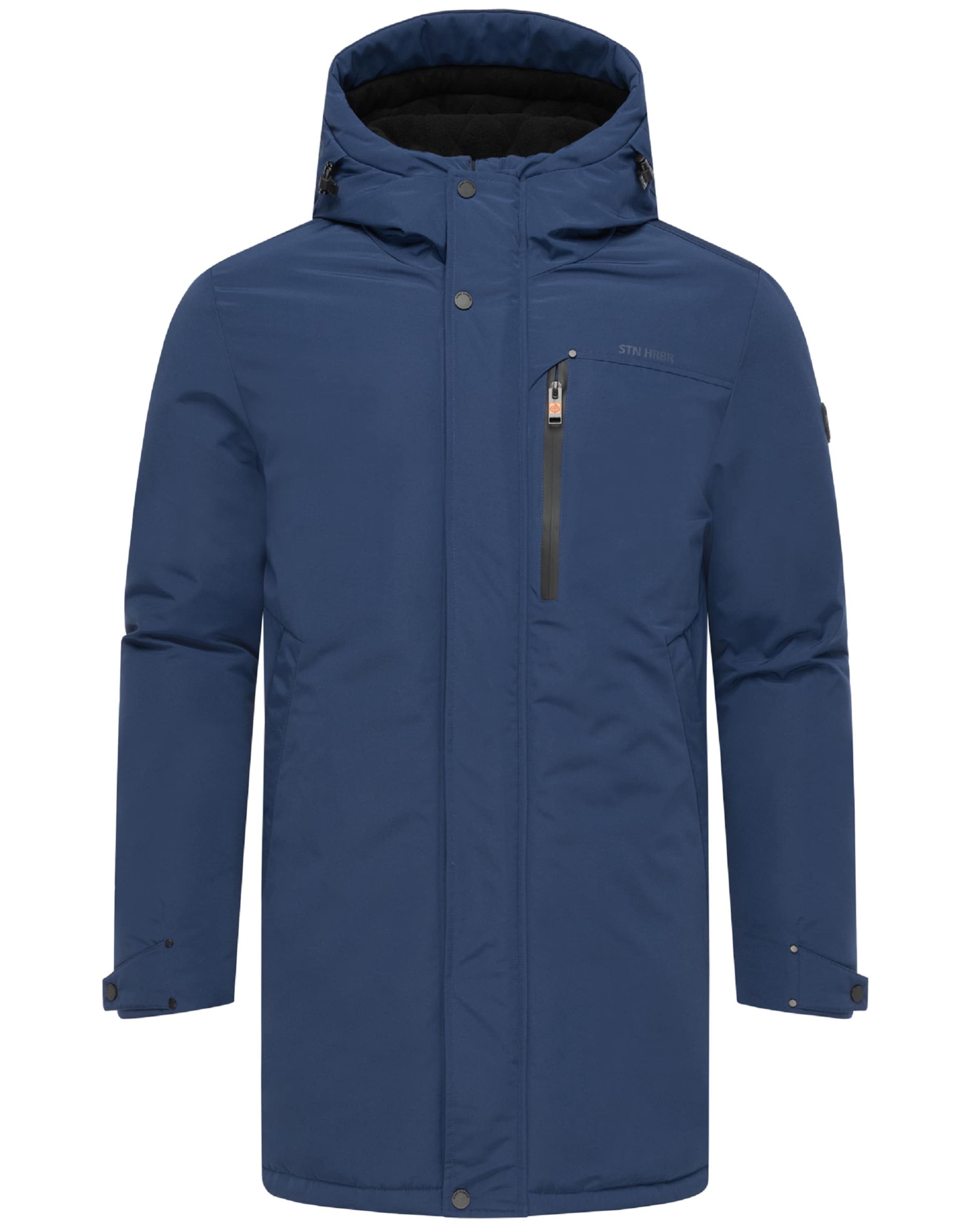 STONE HARBOUR Χειμερινό παλτό 'Phinoo XX' σε μπλε: μπροστά