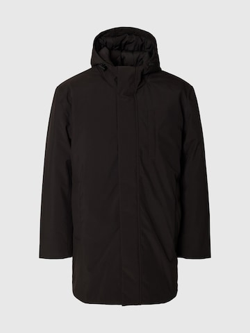 Parka di mezza stagione di SELECTED in nero: frontale