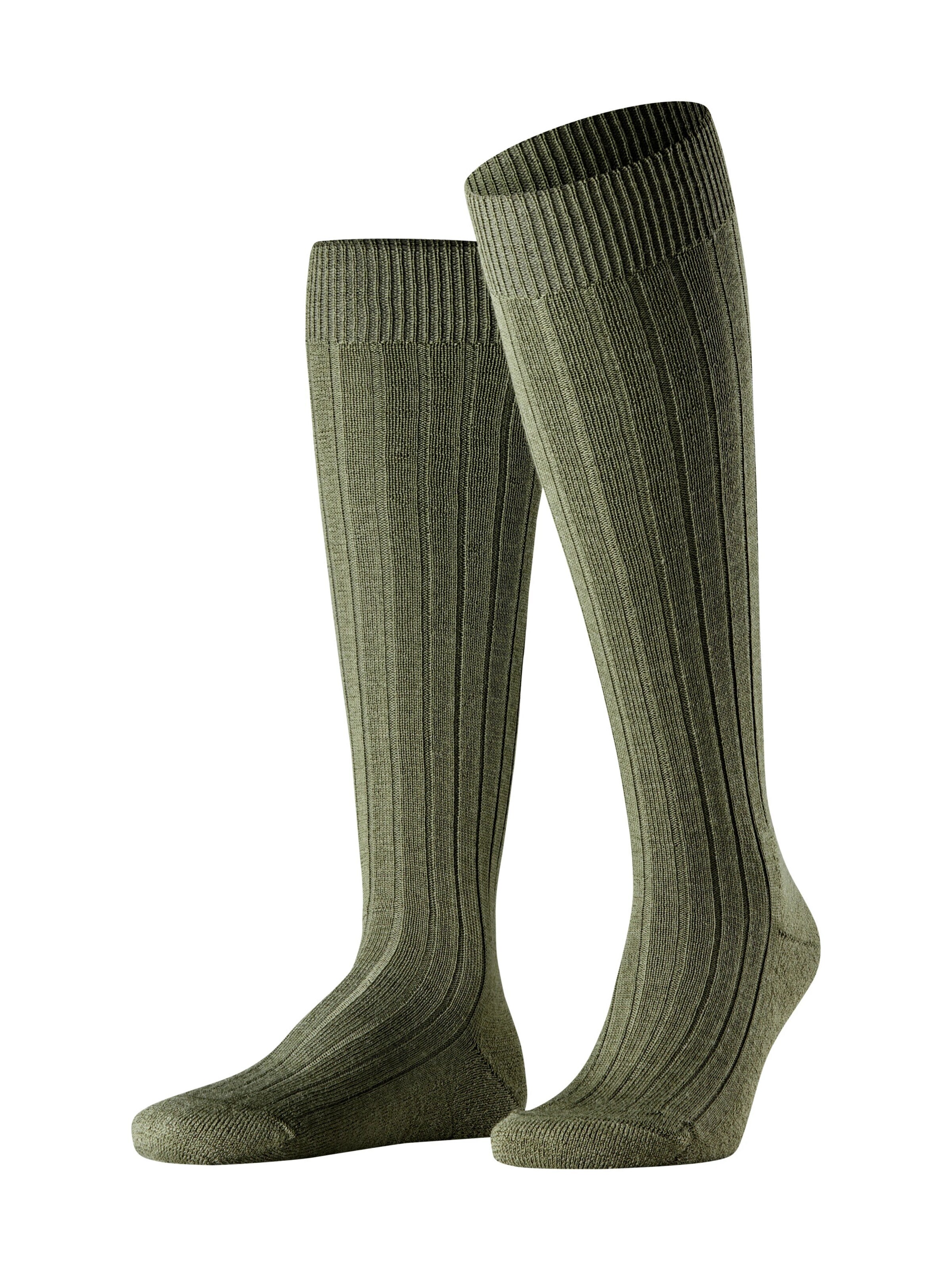 FALKE Knee High Socks 'Teppich im Schuh' in Green: front