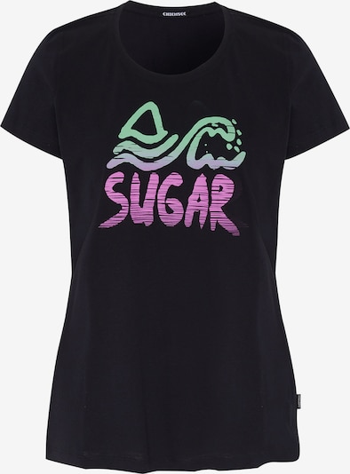 CHIEMSEE T-Shirt in pastellgrün / lavendel / orchidee / schwarz, Produktansicht