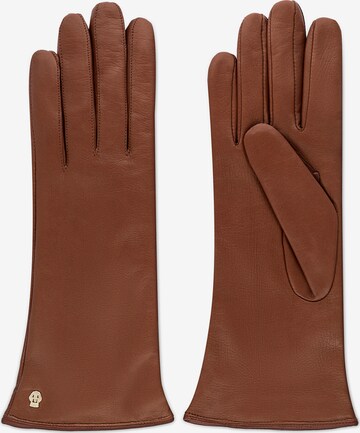 Roeckl Full Finger Gloves in Brown: front