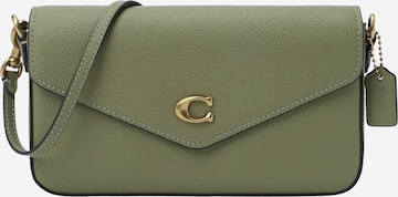 COACH - Mala de ombro em verde: frente