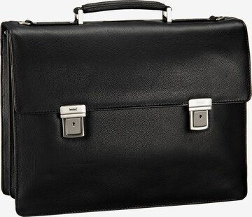 LEONHARD HEYDEN Document Bag 'Berlin' in Black: front