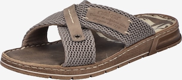 Mule Rieker en beige : devant