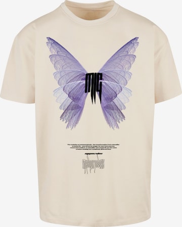 MJ Gonzales T-Shirt 'Metamorphose V.6' in Beige: predná strana
