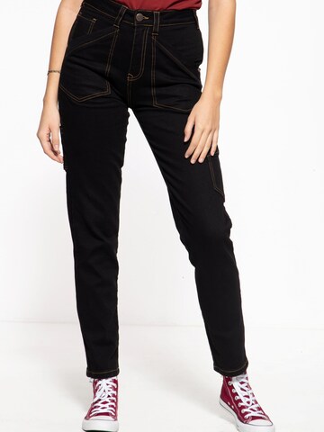 Queen Kerosin Regular Jeans‌‌‌‌‌‌‌‌‌‌ in Schwarz