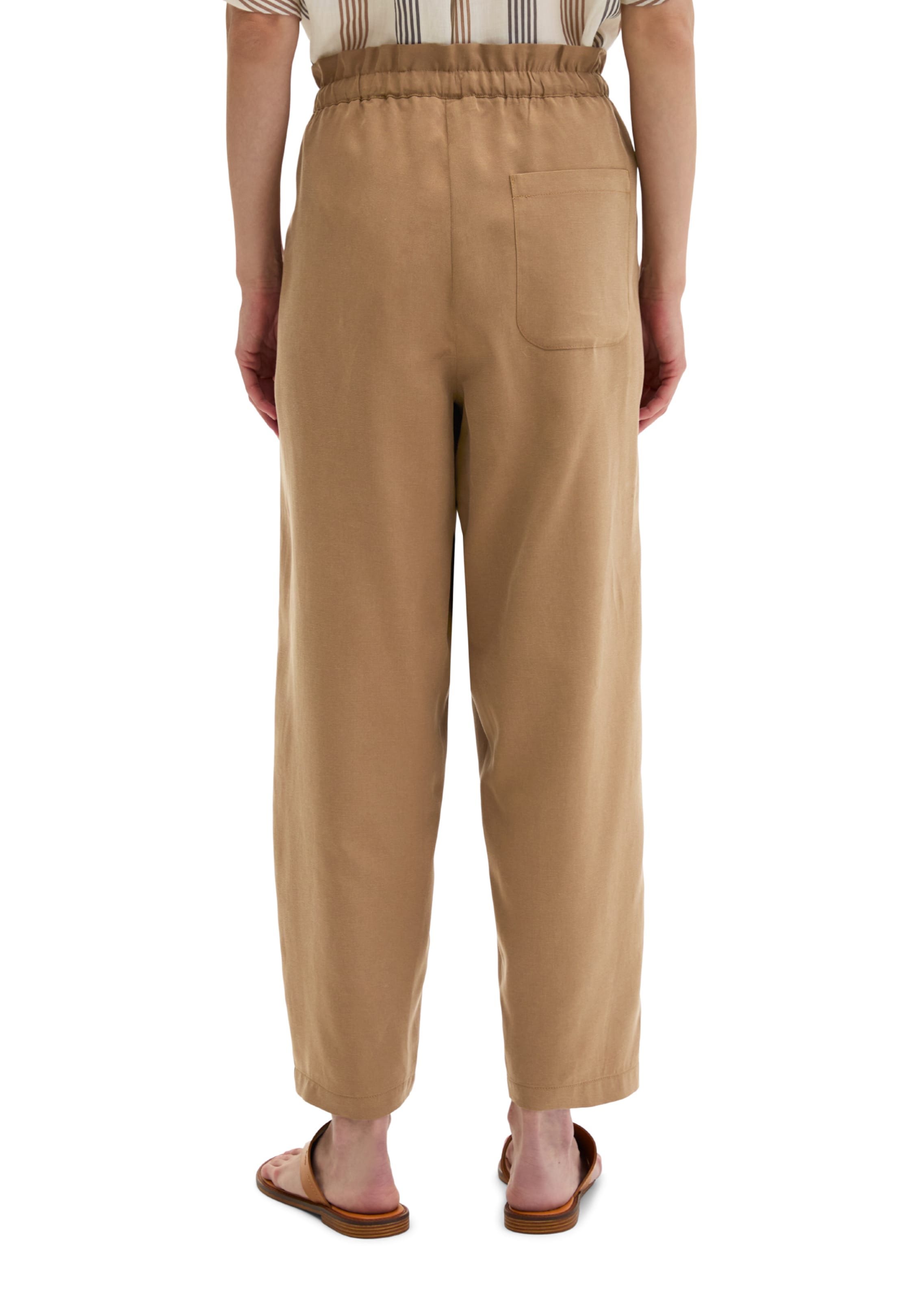Marc O'Polo Loosefit Broek in Bruin