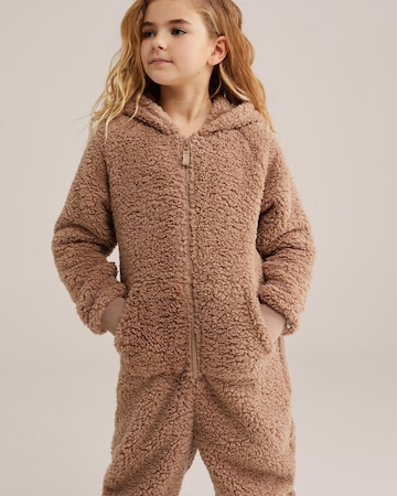 WE Fashion Kombinezon w kolorze brązowy: przód