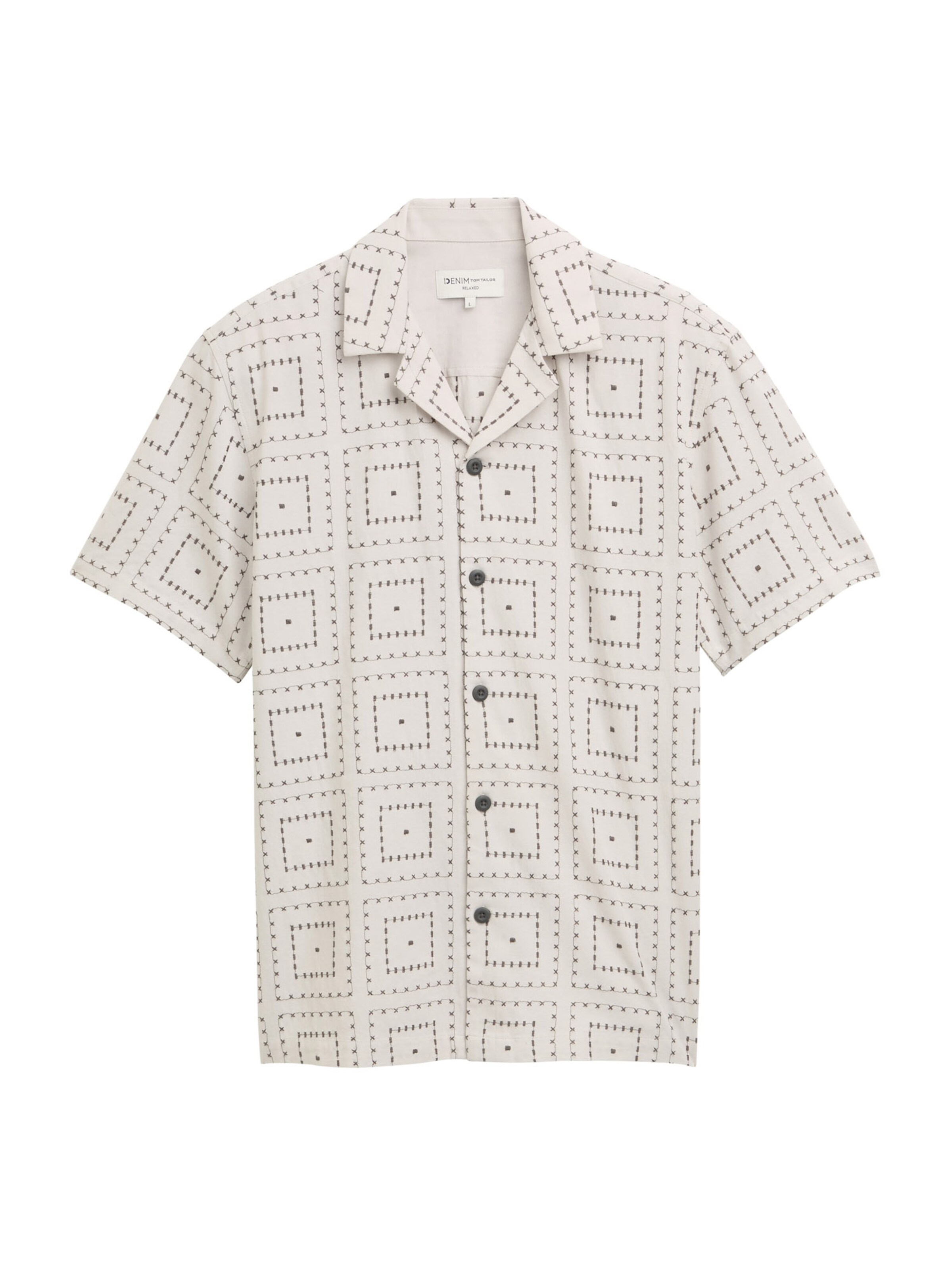 TOM TAILOR DENIM Mugav suurus Triiksärk, värv hall: eest vaates