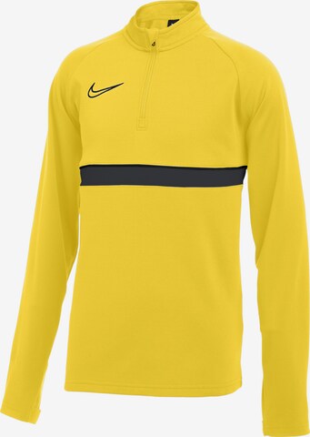 Sweat de sport 'Academy' NIKE en jaune : devant