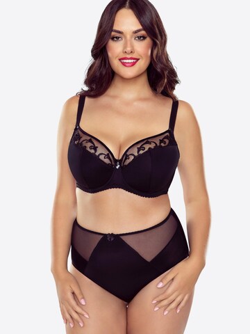 Vivisence T-shirt Bra '1020' in Black: front