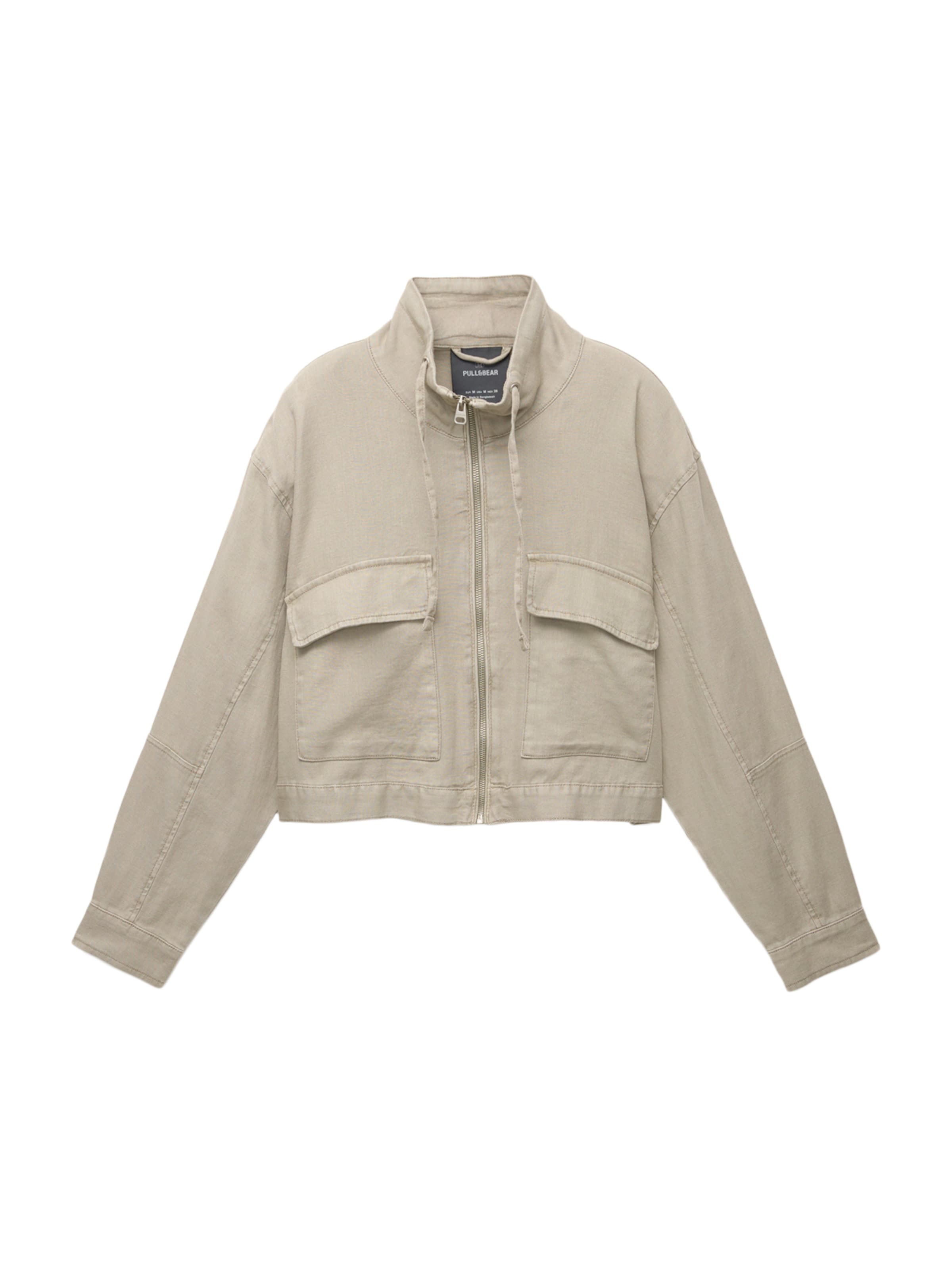 Pull&Bear Övergångsjacka i grå: framsida