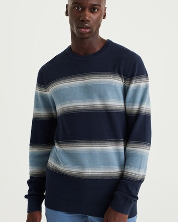 WE Fashion Sweater in Blue: front