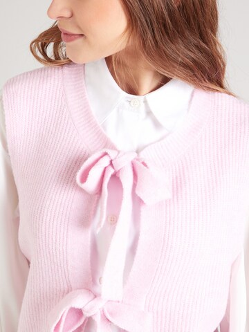 PIECES Strickweste in Pink