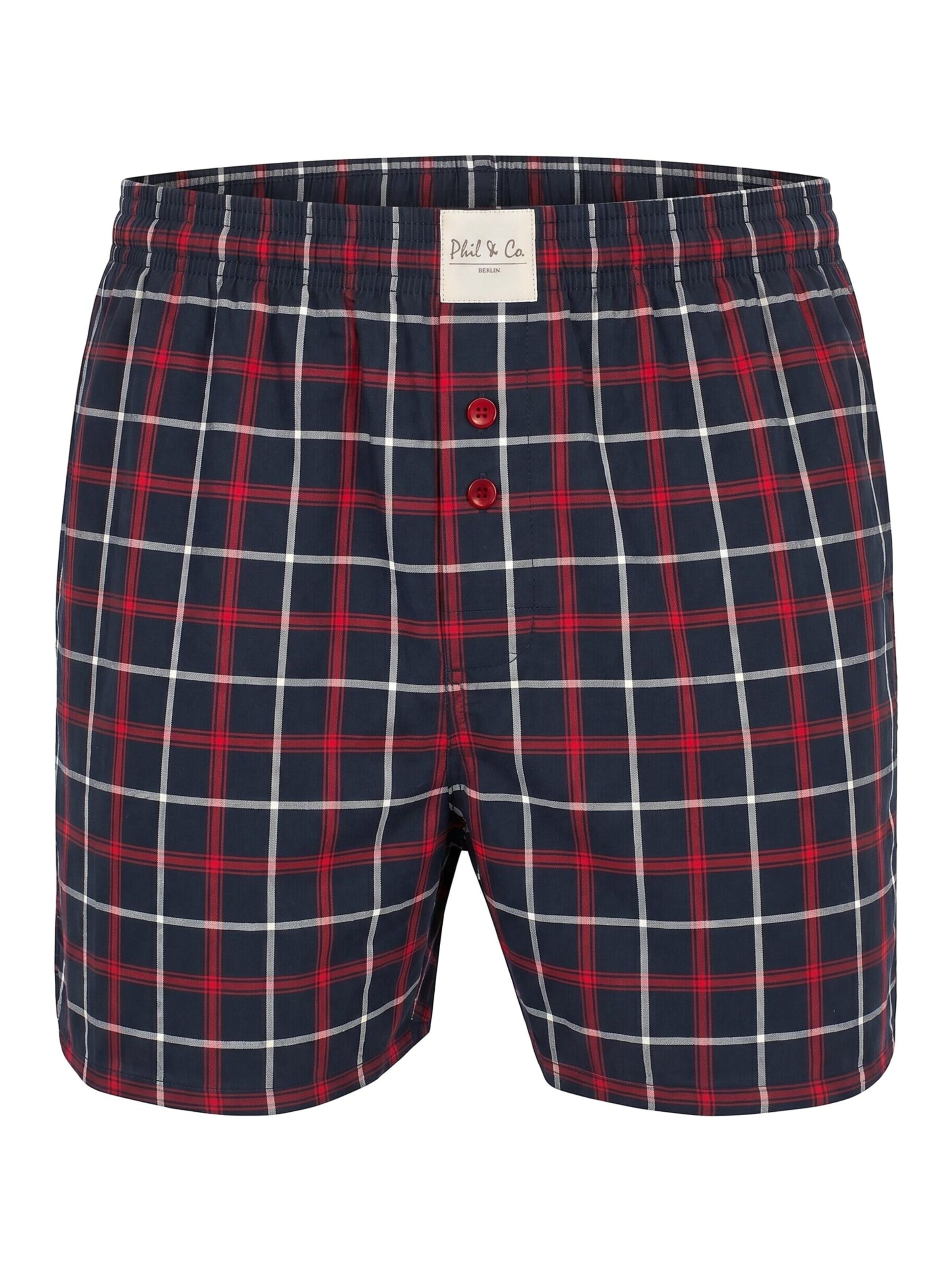 Phil & Co. Berlin Boxershorts 'Phil & Co. Berlin Men's Woven Boxers 12 Pack – Loose Fit Boxer Shorts – 60% Cotton & 40% Polyester – Breathable, Wrinkle-Resistant & Easy Care' in Gemengde kleuren