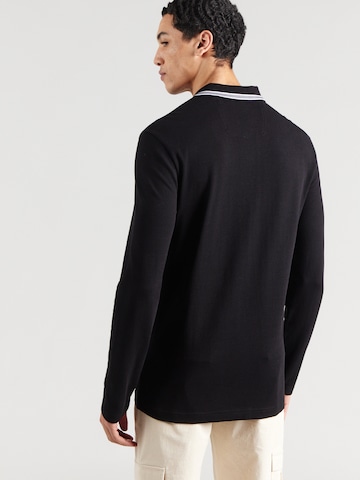 BOSS Poloshirt  'Plisy' in Schwarz