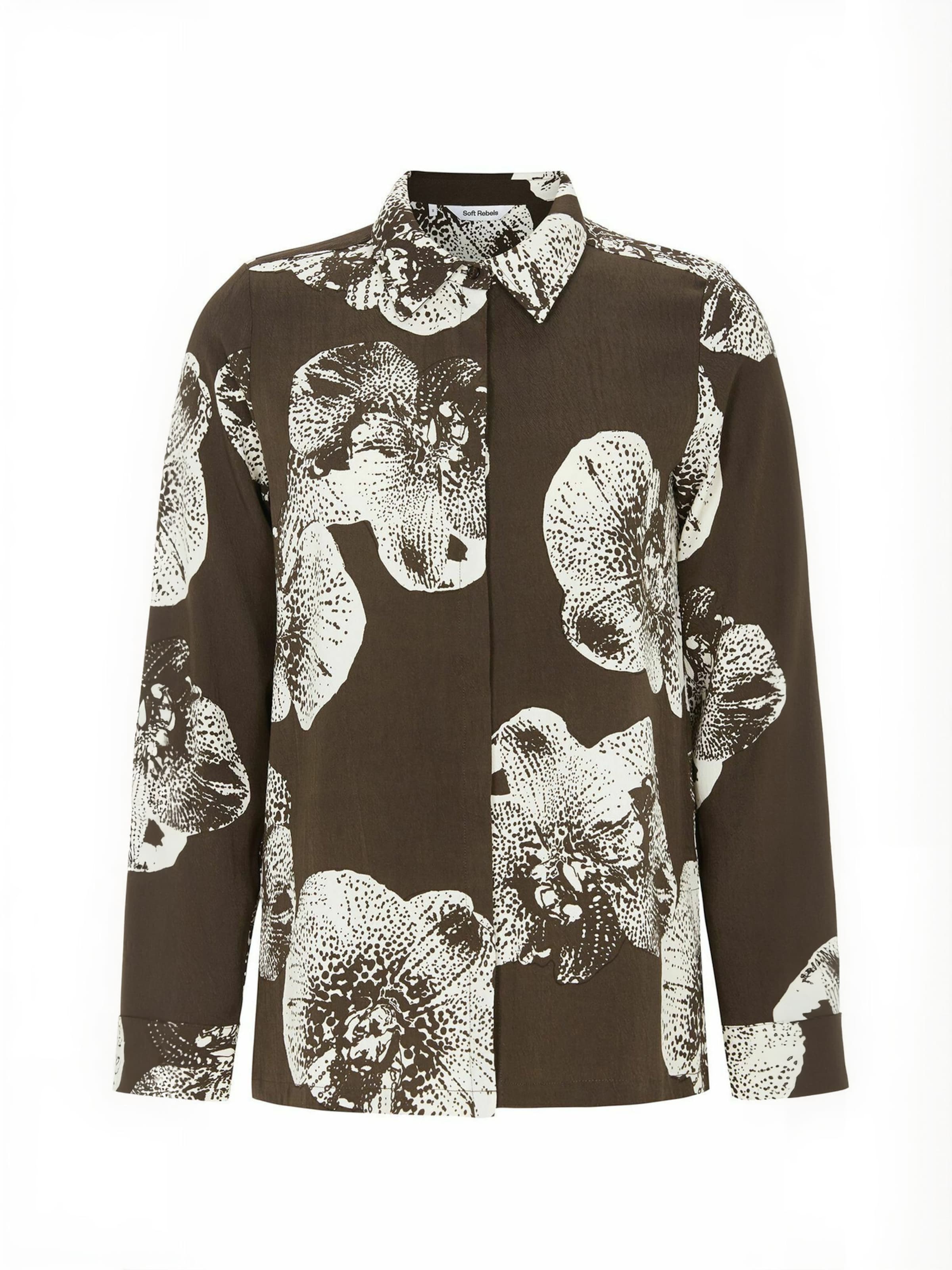 T-shirt ' SROrchidy ' Soft Rebels en violet : devant