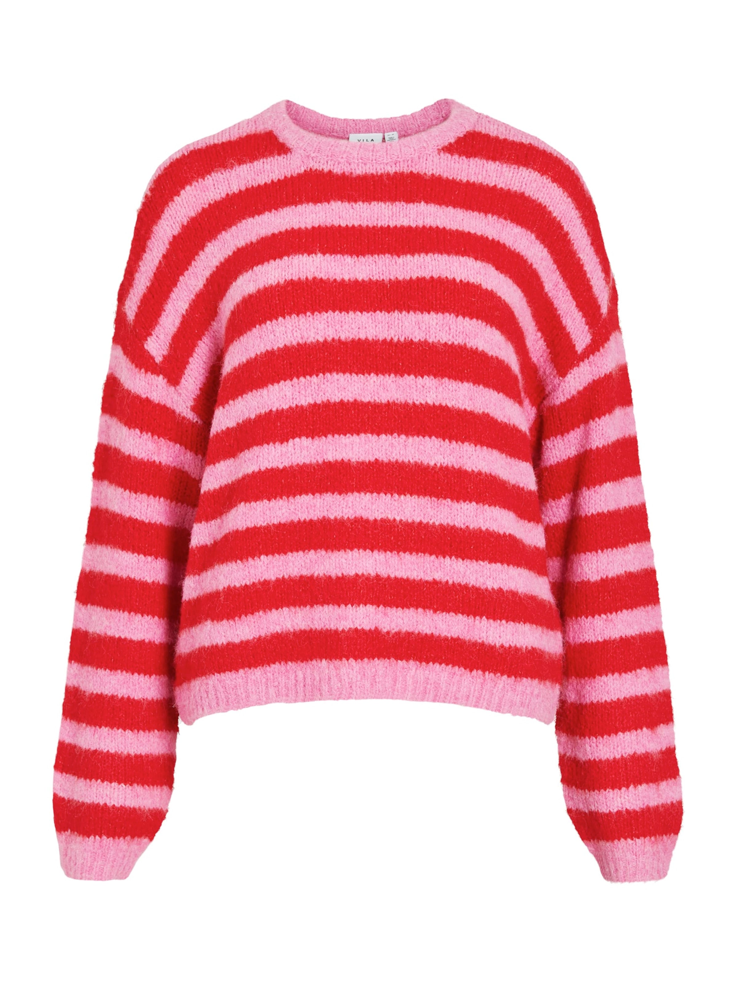 VILA Sweater 'VIMARLEY' in Pink: front