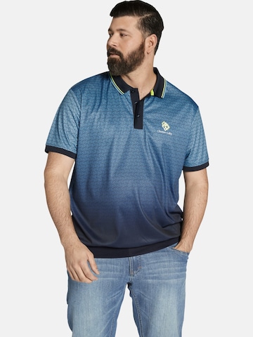 Charles Colby Poloshirt ' Earl Briccs ' in Blau: predná strana