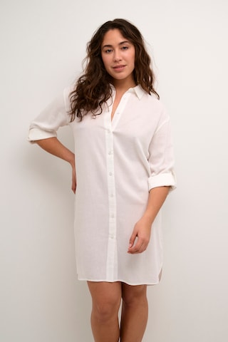 Robe-chemise 'Kamilia' Kaffe en blanc : devant