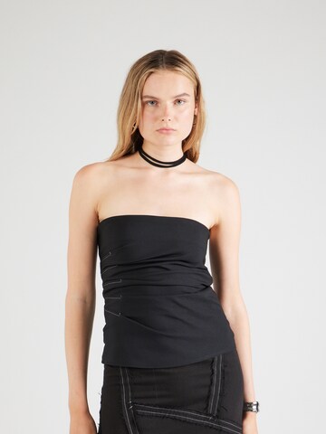 TOPSHOP Top in Schwarz: Vorderseite