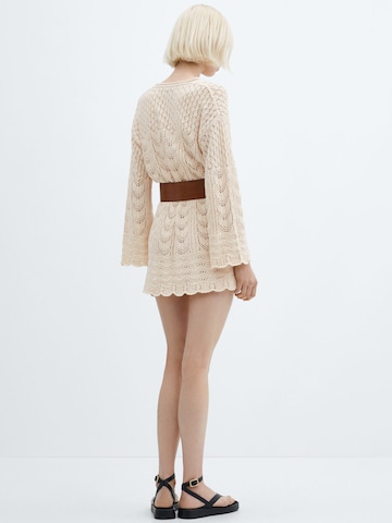 Robes en maille 'Belice' MANGO en beige