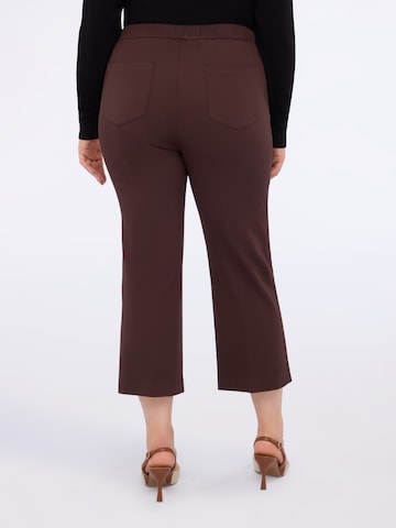 évasé Pantalon Fiorella Rubino en marron