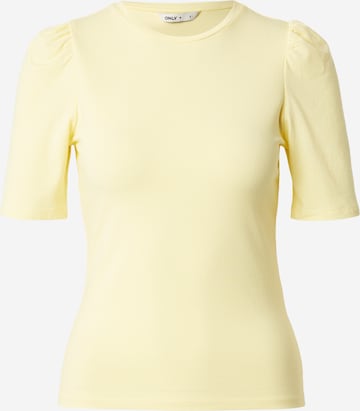 Maglietta 'ONLLive Love' di ONLY in giallo: frontale