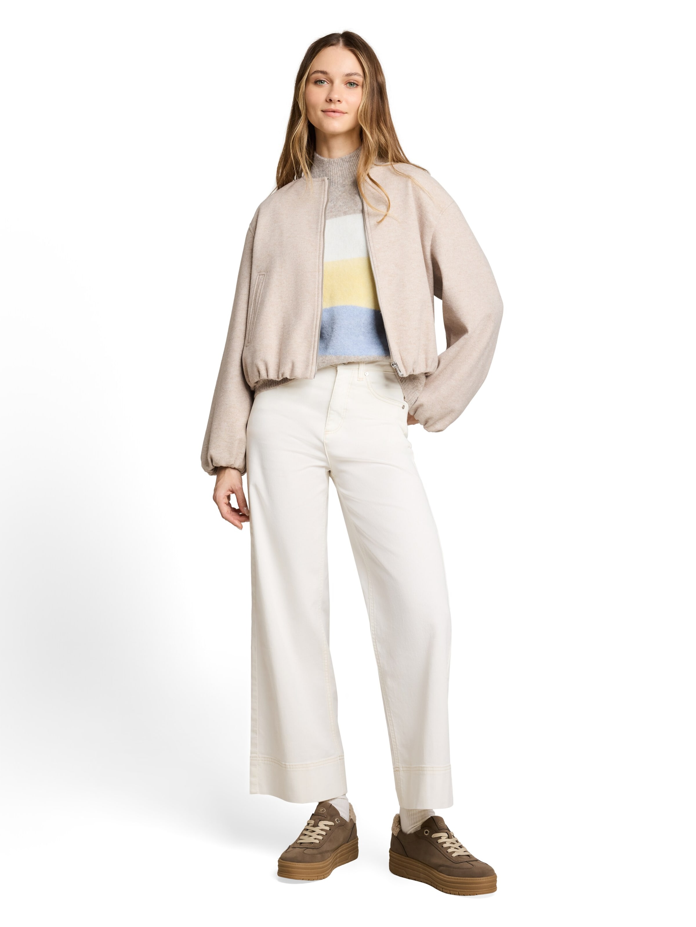 Pulover de la TOM TAILOR DENIM pe bej