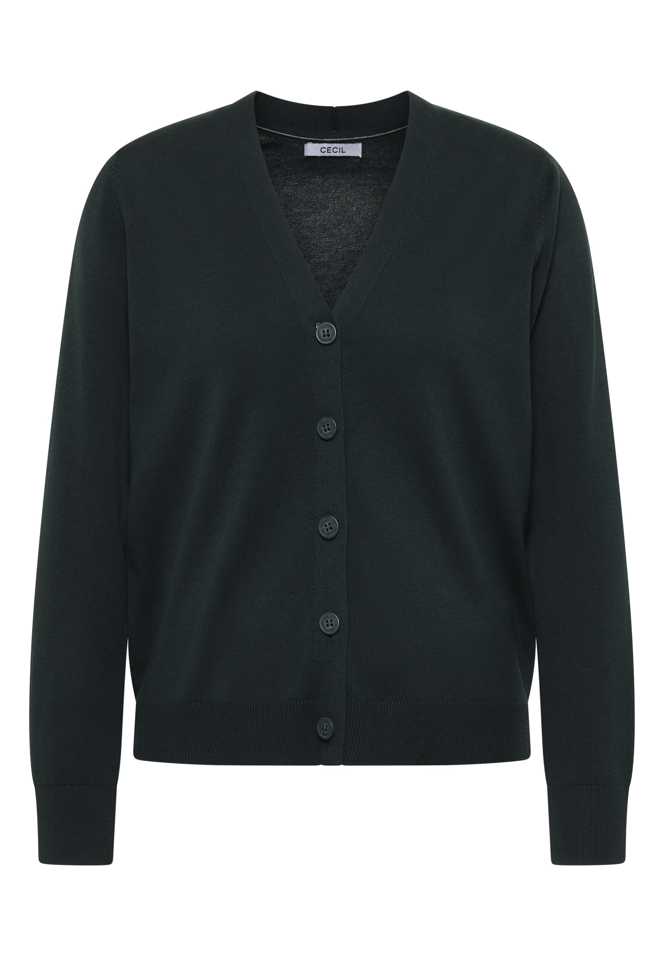 CECIL Knit Cardigan in Green: front