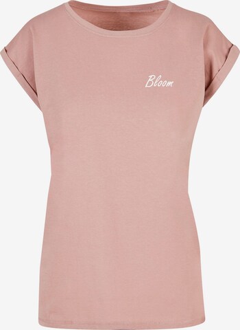 T-shirt 'Flowers Bloom' Merchcode en rose : devant