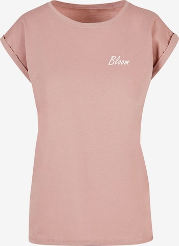 Merchcode T-Shirt 'Flowers Bloom' in Pink: predná strana