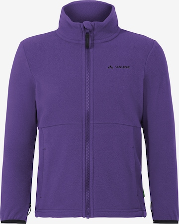 VAUDE Athletic fleece jacket 'Pulex II' in Purple: front