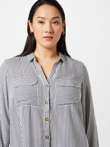 Vero Moda Curve Bluse 'Bumpy' i grå