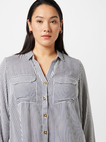 Vero Moda Curve Bluse 'Bumpy' in Grau