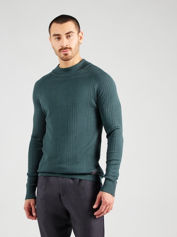 Key Largo Pullover 'EMOTION' in Grün: Vorderseite