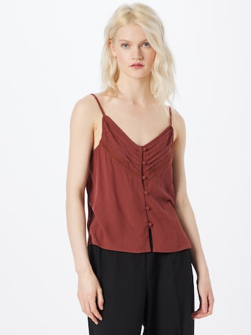 ABOUT YOU Top 'Vivian' in Brown: front