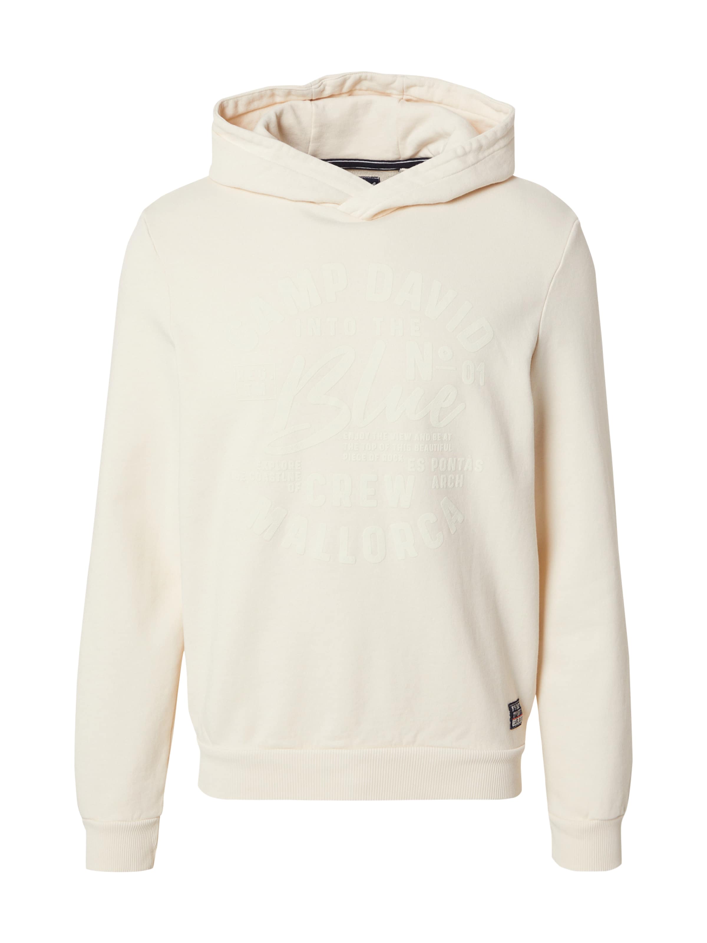 CAMP DAVID Sweatshirt i beige: forside