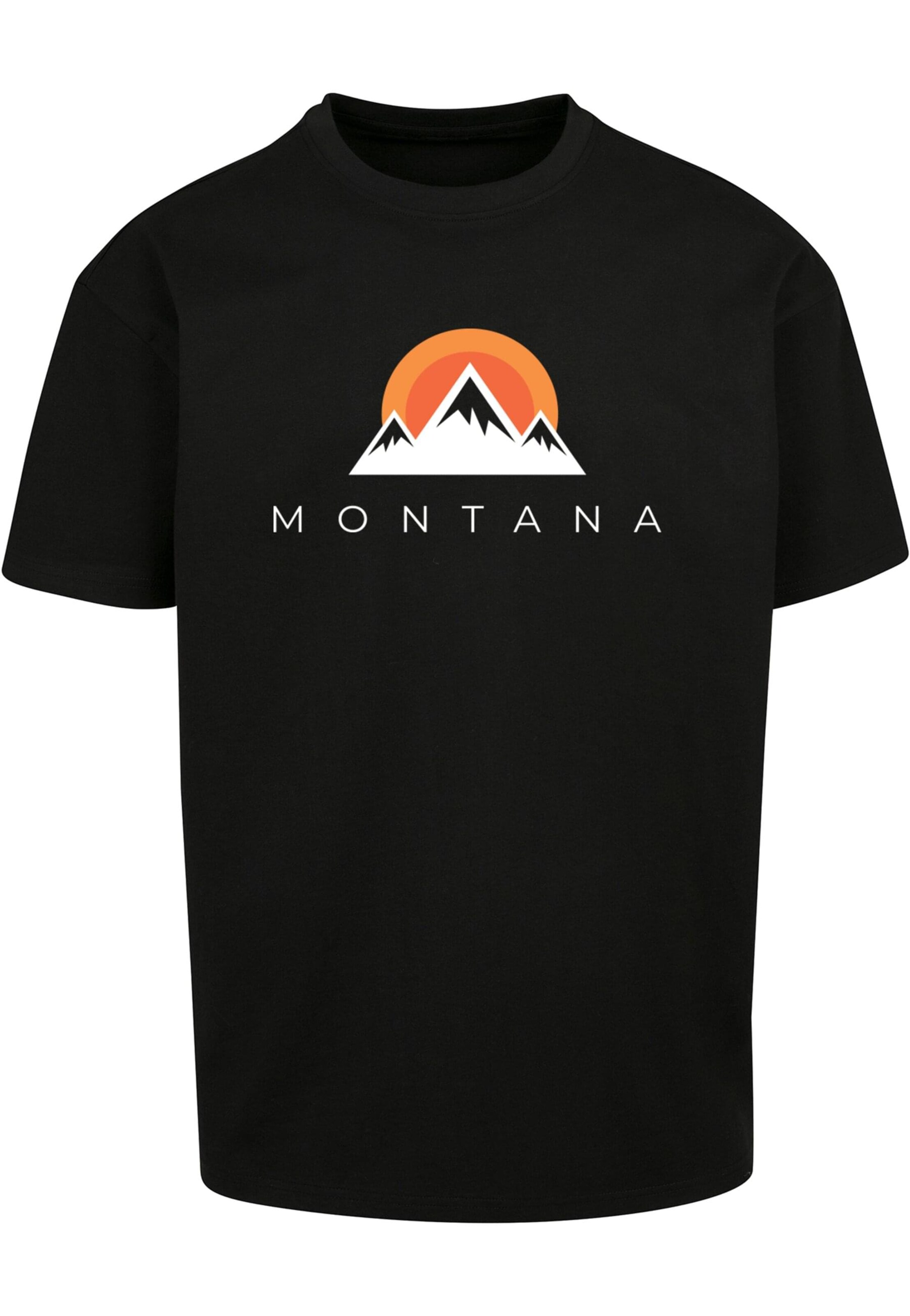 Merchcode Shirt 'Montana X' in Zwart: voorkant