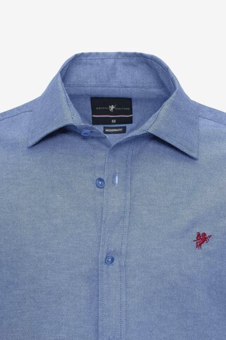 Coupe regular Chemise 'Jon' DENIM CULTURE en bleu