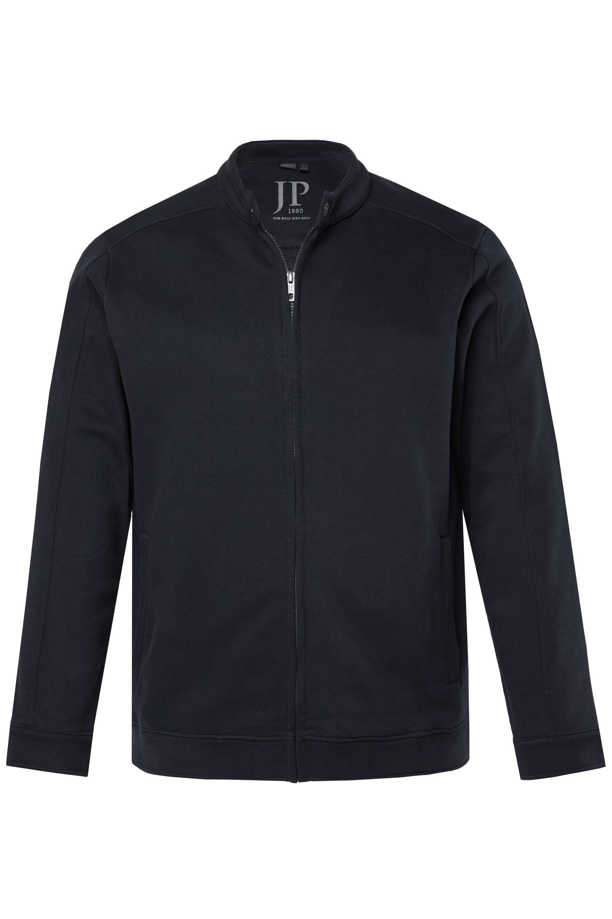 JP1880 Sweatvest in Zwart: voorkant