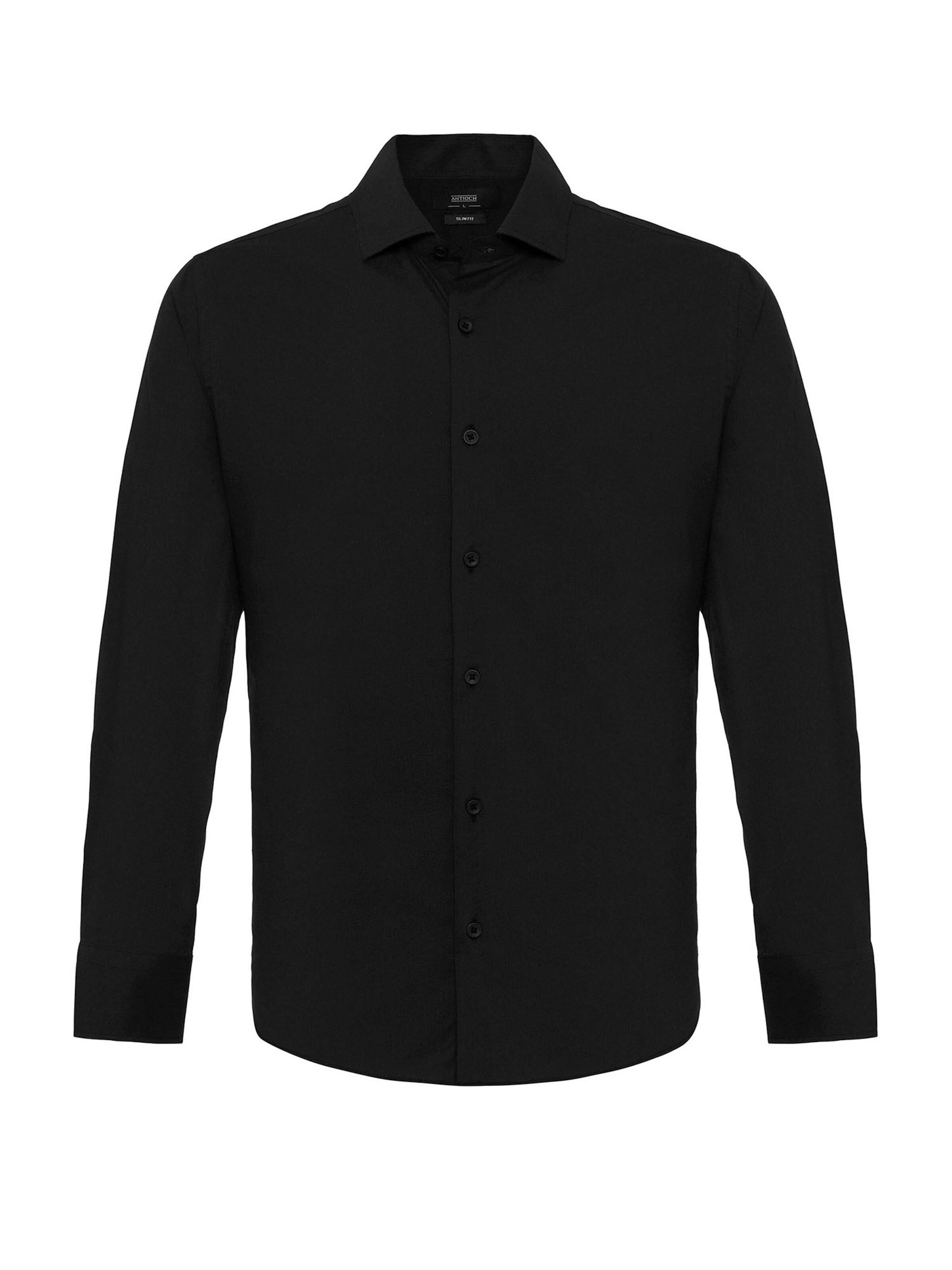 Antioch Slim fit Skjorta i svart: framsida