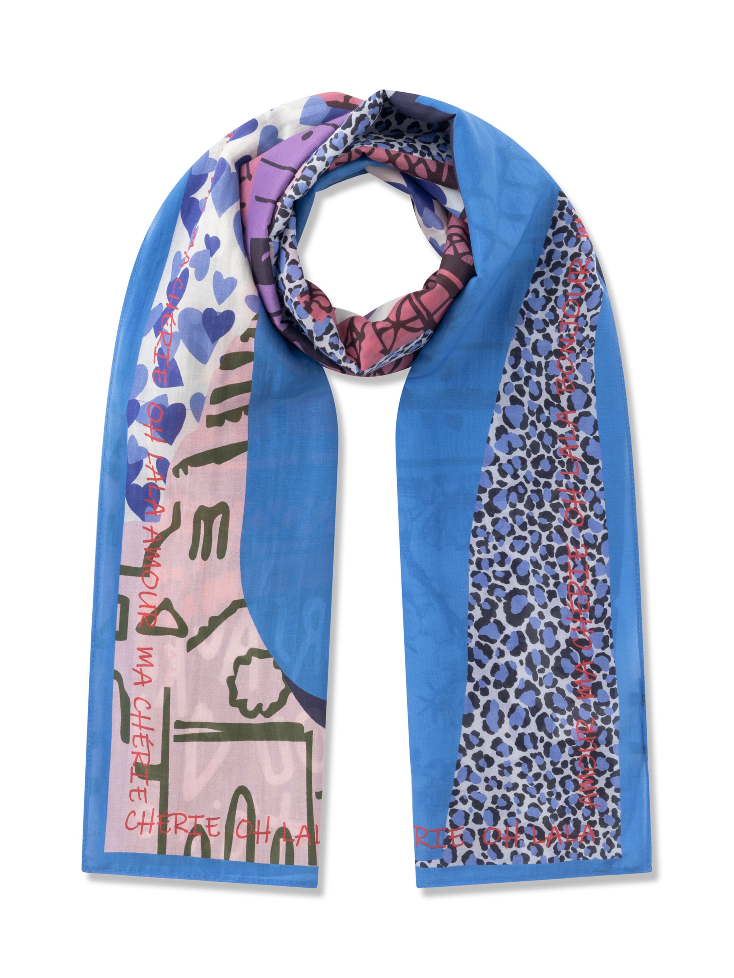 Écharpe CODELLO en bleu : devant